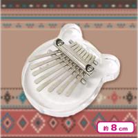 【クマ：クリア】ミニカリンバネックレス