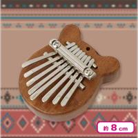 【クマ：ブラウン】ミニカリンバネックレス