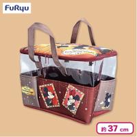 【グレー×ボルドー】ミッキー＆フレンズ Party Ready Tonight 大きなポッケ付きバスケット