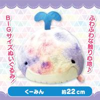 【くーみん】みいるかゆるいるかとなかまたちふわふわソーダカラーぬいぐるみBIG