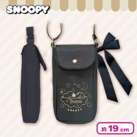 【ブラック】スヌーピーフェミニンミニショルダーポーチ