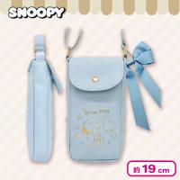 【ブルー】スヌーピーフェミニンミニショルダーポーチ
