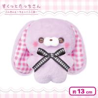 【たれうさぎさん・ろーずここあ】すくっとたっちさん ぬいぐるみ　こんかふぇ〜ちぇっくここあ〜
