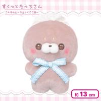 【あざらしさん・あいすここあ】すくっとたっちさん ぬいぐるみ　こんかふぇ〜ちぇっくここあ〜