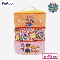 【ピンク＆オレンジ】パウ・パトロール 大きな三段収納バスケット