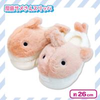 【ピンク】厚底サメさんスリッパ