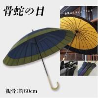 【紺×緑】おしゃれ和傘 24本骨蛇の目