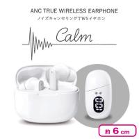 【ホワイト】ノイズキャンセリングTWSイヤホン Calm