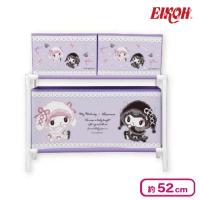 【マイメロディ＆クロミ】マイメロディ クロミ 月夜のメロクロ3ボックス付き収納ケース