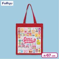 【レッド】ディズニーキャラクター Pop Pop Supermarket！ トートバッグ