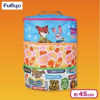 【ポップ（ブルー）】ズートピア 大きな三段収納バスケット