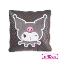 【グレー】クロミ キルトスクエアクッション