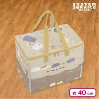 【ブラウン】お文具といっしょ 5ポケット付き保冷バッグ