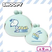 【パステルブルー】スヌーピーシリコンがまぐち