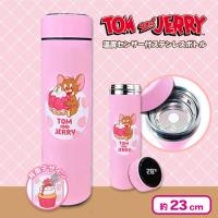 【ピンク】トム＆ジェリー温度センサー付ステンレスボトル９