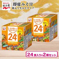 【ノーマル】永谷園 箱入り生みそタイプ24食×2個セット【賞味期限：2026/09/25】