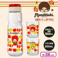 【アップル】モンチッチ　お茶ポット＆2Pグラス