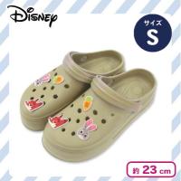 【ベージュ：ズートピア：23cm】ディズニー 厚底EVAサンダル