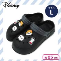 【ブラック：ベイマックス：25cm】ディズニー 厚底EVAサンダル
