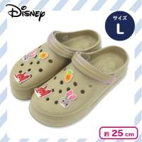 【ベージュ：ズートピア：25cm】ディズニー 厚底EVAサンダル