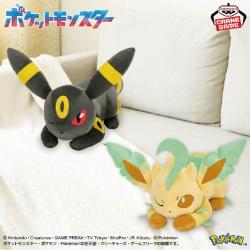 ポケットモンスター もふぐっとぬいぐるみ イーブイフレンズ〜ブラッキー・リーフィア〜おひるねver.