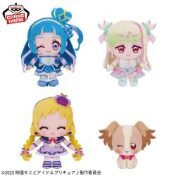 映画キミとアイドルプリキュア♪ コロっとまんまる プリフェイスぬいぐるみ〜キュアウインク・キュアズキューン・キュアフレンディ・犬飼こむぎ〜