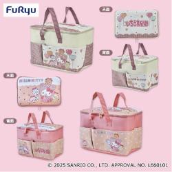 ハローキティ いちご新聞645号コラボレーション大きなポッケ付きバスケット