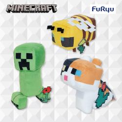 マインクラフトスプリングデザインぬいぐるみ〜クリーパー/ハチ/ネコ〜