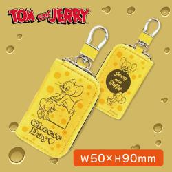 【イエロー】トム＆ジェリー カラビナ付きミニケース3