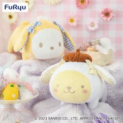 サンリオキャラクターズなかよしこうさうさBIGぬいぐるみ〜ポムポムプリン・ポチャッコ〜