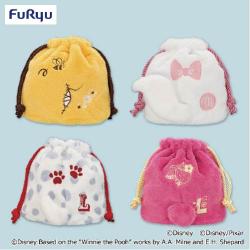 ディズニー＆ピクサーキャラクター もこもこしっぽ付き巾着
