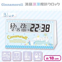 【シナモロール】サンリオキャラクターズ液晶温湿度計クロック