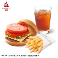 スパイシーモスバーガー レギュラーセット（スパイシーモスバーガー＋ポテトＭ or オニポテ＋ドリンクＭサイズ）【モスバーガー】【デジタルギフト景品】