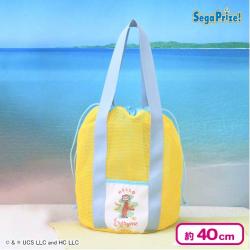 【イエロー】おさるのジョージ プラチナムザッカ メッシュトートバッグ
