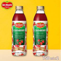 デルモンテ　クランベリードリンク　750ml×2【賞味期限：2026/12/30】