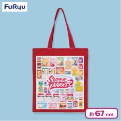 【レッド】ディズニーキャラクター Pop Pop Supermarket！ トートバッグ