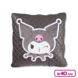 【グレー】クロミ キルトスクエアクッション