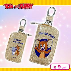 【シャンパンゴールド×ラメ】トムとジェリー カラビナ付ミニケース１１