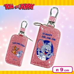 【ピンク×ラメ】トムとジェリー カラビナ付ミニケース１１