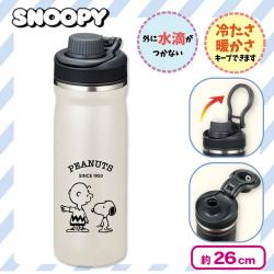 【ホワイト】スヌーピー ダイレクトボトル　600ml