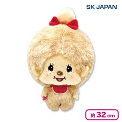 【モンチッチちゃん：ベージュ】モンチッチ顔でかぬいぐるみ