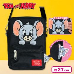 【タフィー】＜数社限定＞トム＆ジェリー立体アップリケポシェット