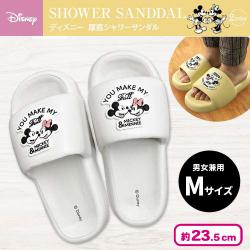 【ホワイト・Mサイズ】ディズニー 厚底シャワーサンダル