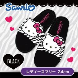 【ブラック】ハローキティ シャワーサンダル