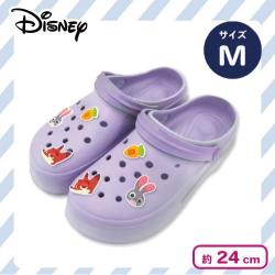 【パープル：ズートピア：24cm】ディズニー 厚底EVAサンダル
