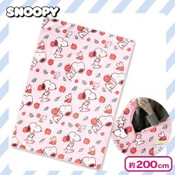【ピンク】スヌーピー　フランネル毛布
