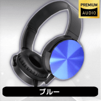 【ブルー】EDGE SOUNDヘッドフォン