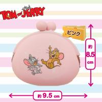 【ピンク】トム＆ジェリー シリコンがまぐちポーチ4