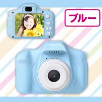 【ブルー】コンパクトカメラ パステルカラー