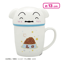 【スマイル】クレヨンしんちゃん シロのフタ付きマグカップ